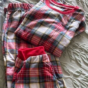 Kohl's Red and Yellow Plaid Flannel Top